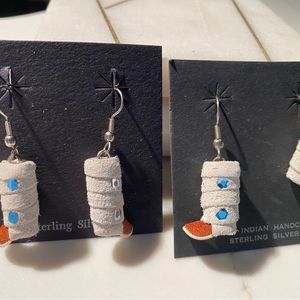 Hand crafted moccasin earrings